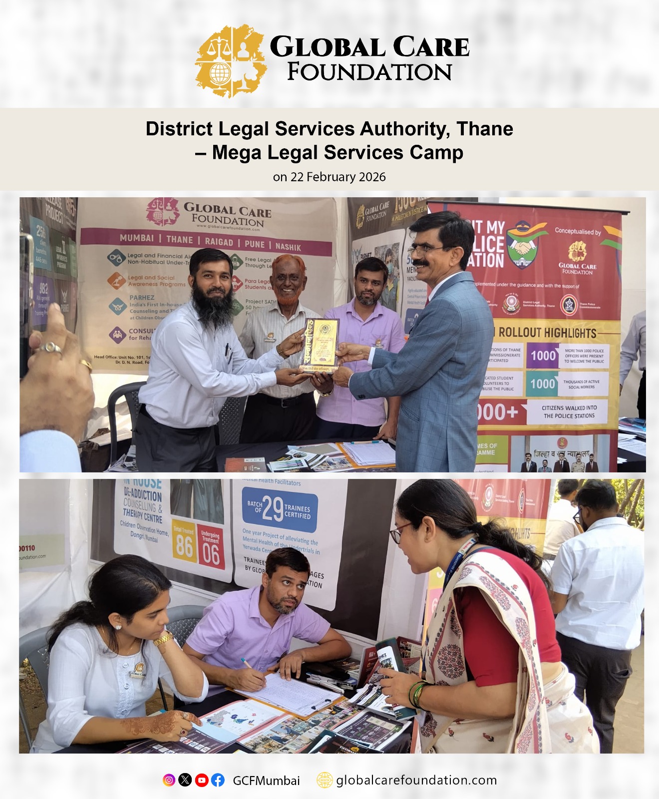 DLSA, Thane – Mega Legal Services Camp – 22 Feb 26