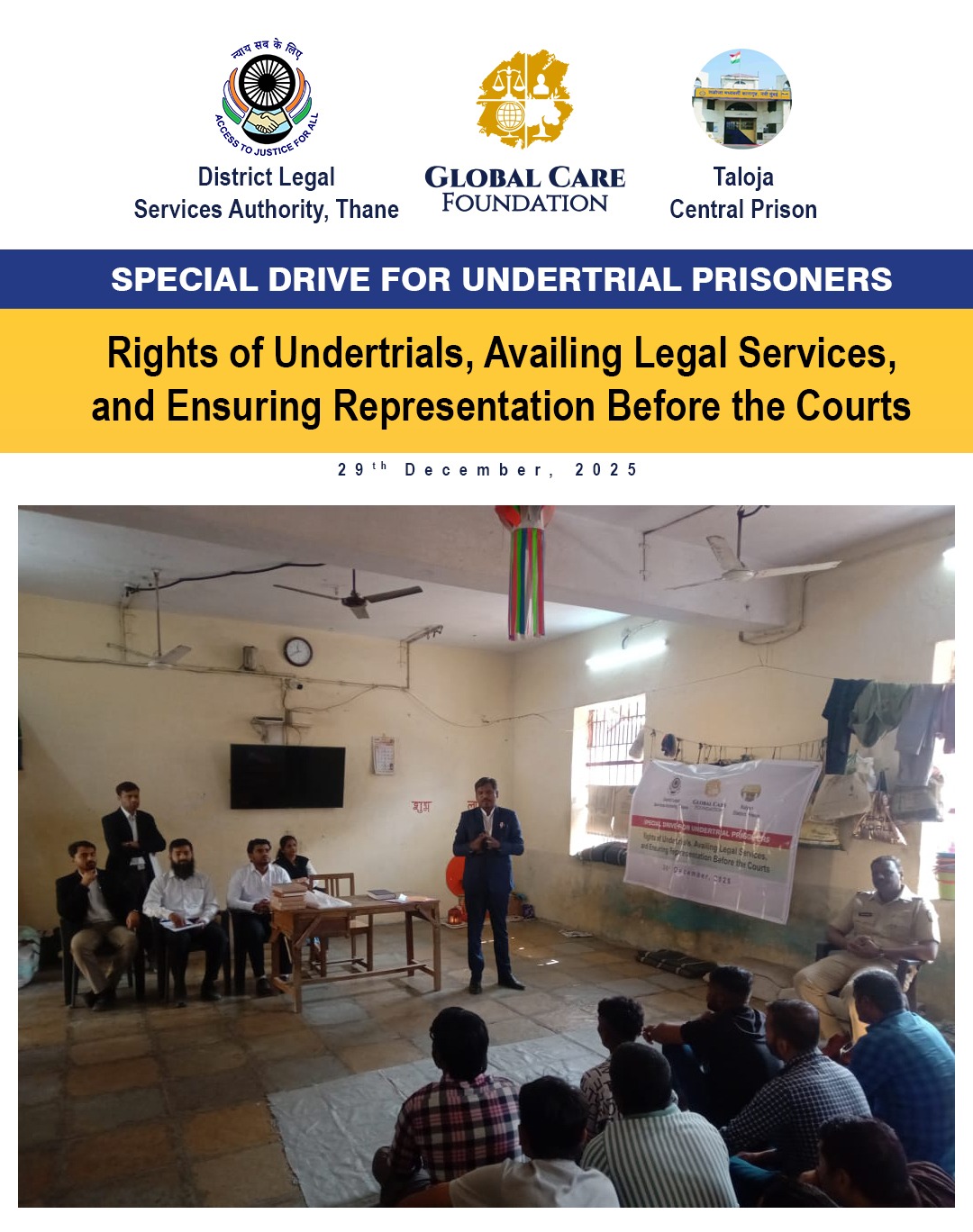 Special Drive for Undertrial Prisoners – 29th December, 2025